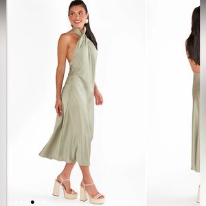 Jasmine Halter Midi Dress